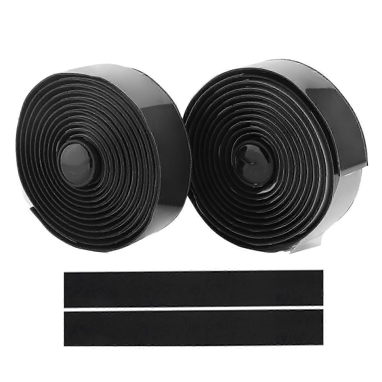 2 Rolls Bike Handlebar Tape Non Slip Road Bicycle Handle Wraps with End Plugs for Cycling