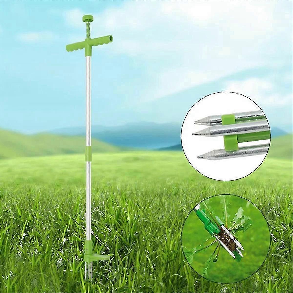 Weed Puller Tool Stand Up Weeder Manual Weeding Tool with Long Handle