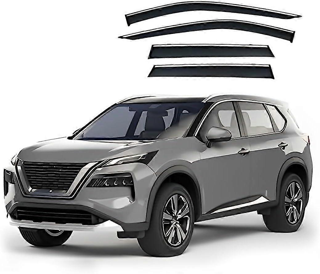 Wind Deflector For Nissan X-Trail MK4-T33 2022-2023 Front And Rear Auto Window Rain Guard Durable Weather Shield
