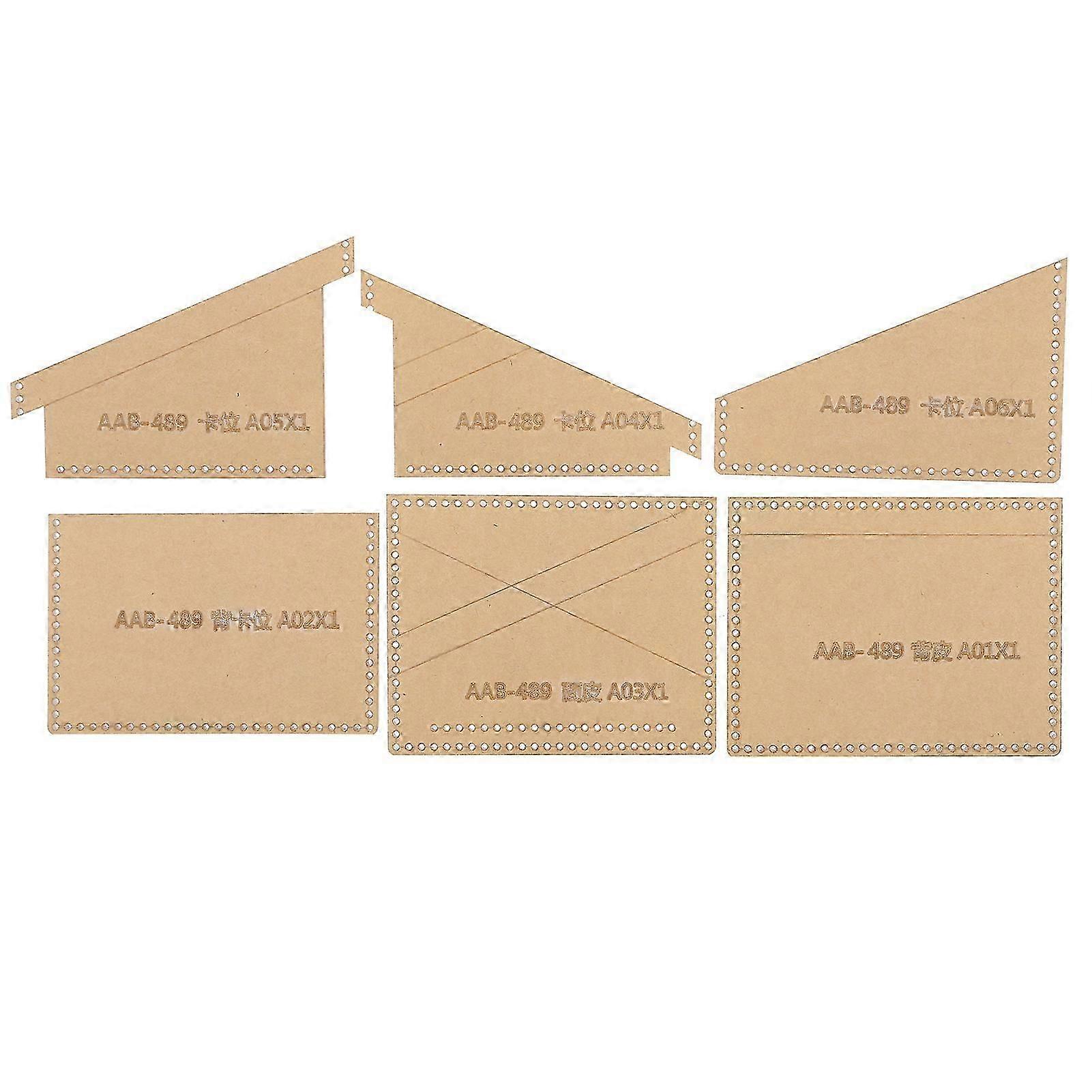 Clear Acrylic Purse Pattern Stencil Template Drawings Set Leather Hand Craft DIY Tool