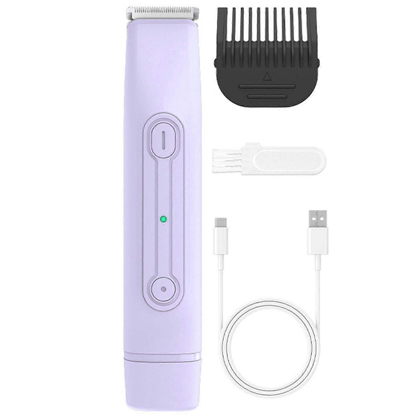 Bikini Trimmer for Women - 2-in-1 Electric Shaver for Face, Body & Private Areas, Wet/Dry, Painless, Portable, Rechargeable for Home & Travel