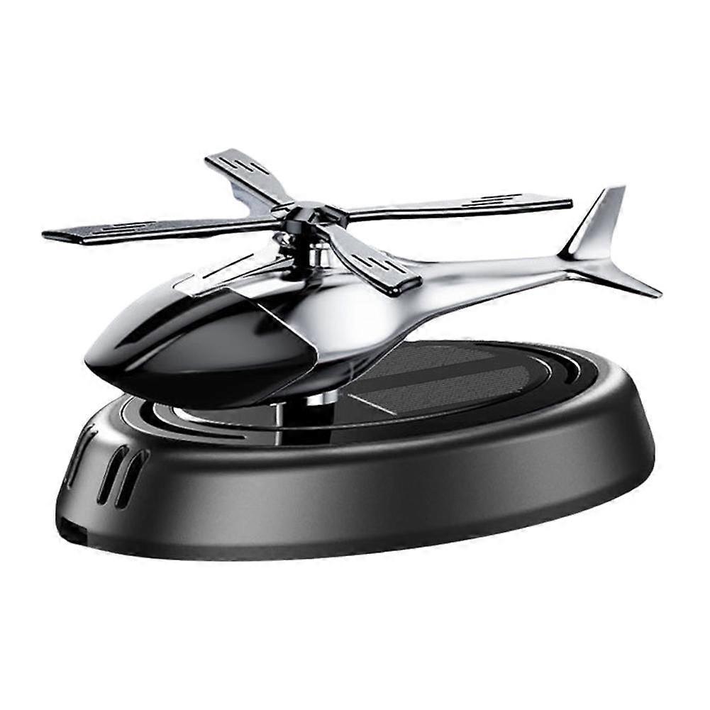 Solar Powered Fragrance Spinner Car Ornament Automatic Rotating Air Freshener with Dual Frequency Quiet Operation