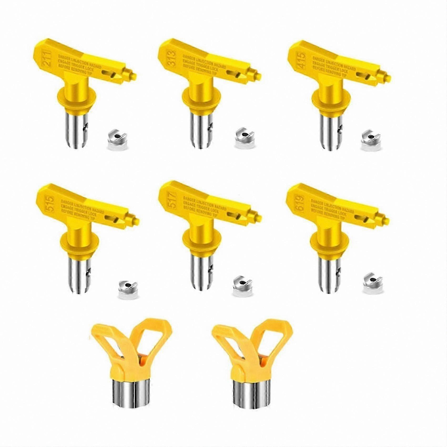 Paint Nozzle Set for Airless Sprayers, Reversible Spray Tips for Efficient Painting Projects