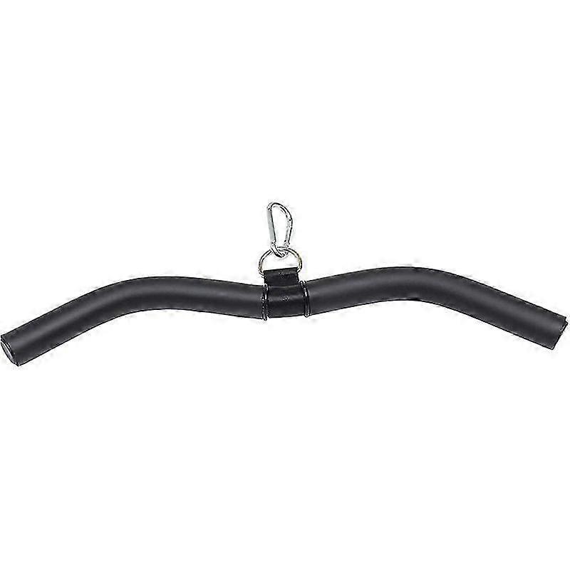 LAT Bar Cable Machine Attachment Curl Pulldown Bar Tricep Press Down Pulley Bar Grip with Full Rotation Handle for Fitness Gym Fitness Muscle Building