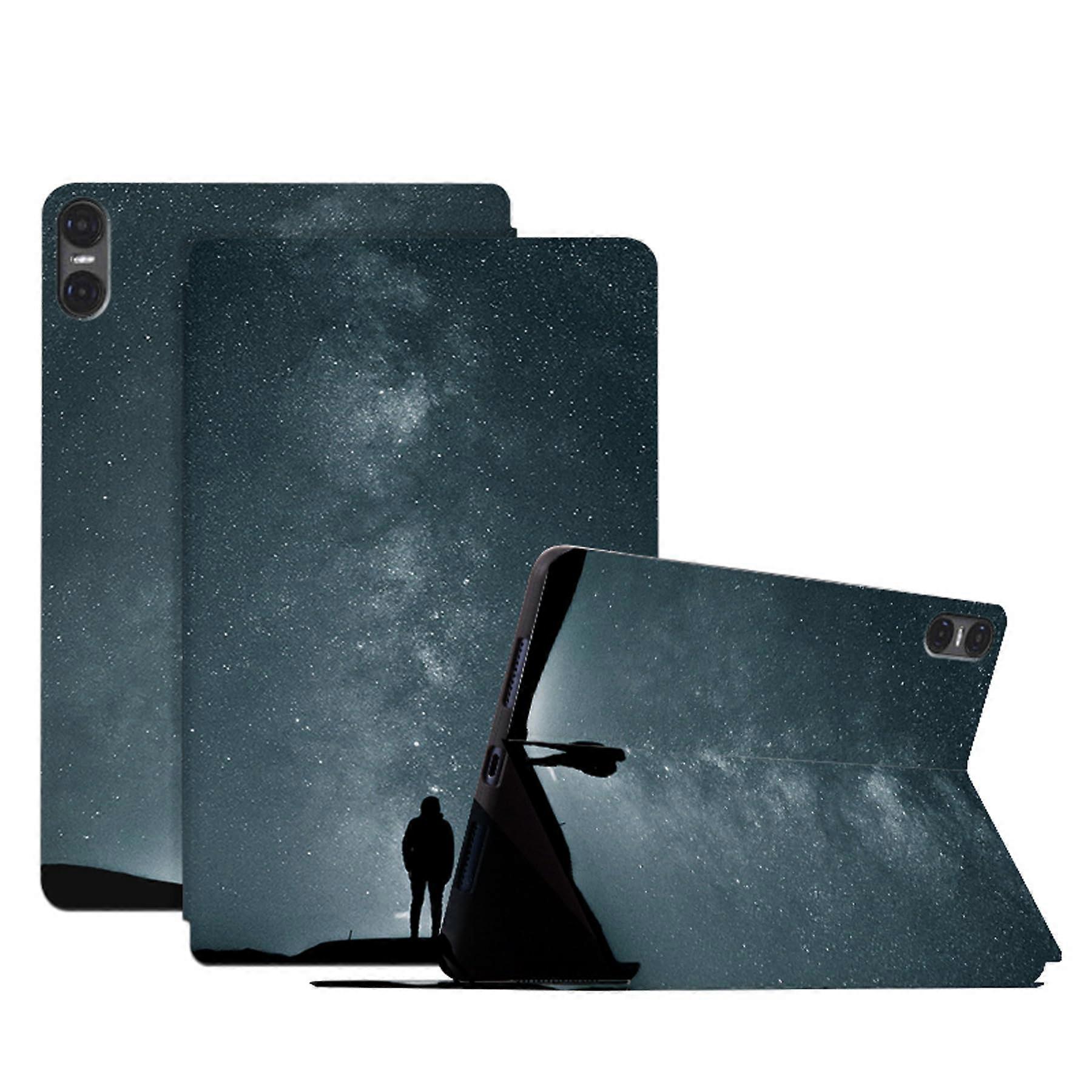 DayQiQiPu Case for TechLife Pad 10.36 Inch  Leather Starflow Pattern Series Flip Stand Ultra Thin Tablet Case with Auto Sleep/Wake