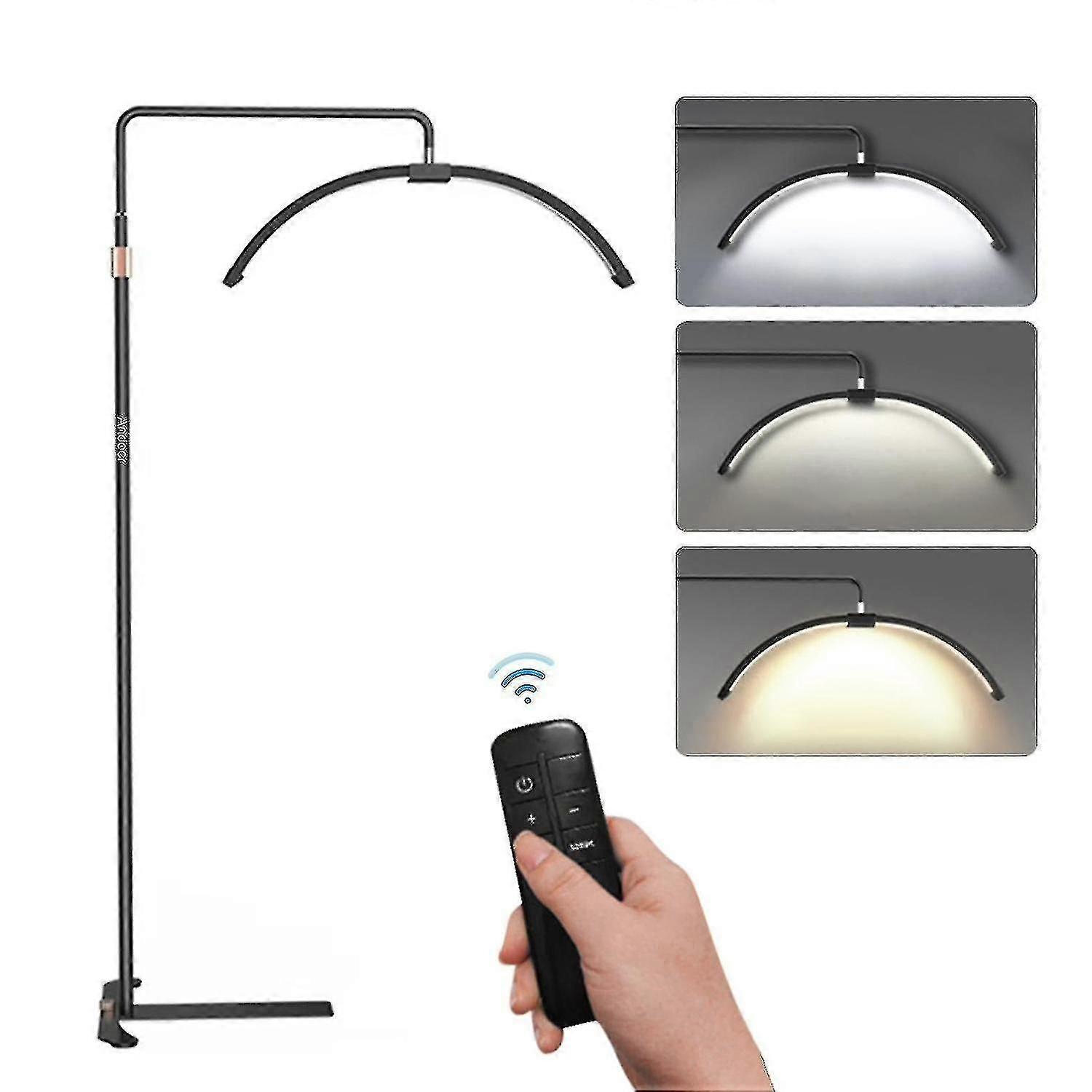 Andoer HD-M5X 36W רצפה LED אור וידאו, בצורת חצי ירח, 3000K-6000K ניתן לעמעום