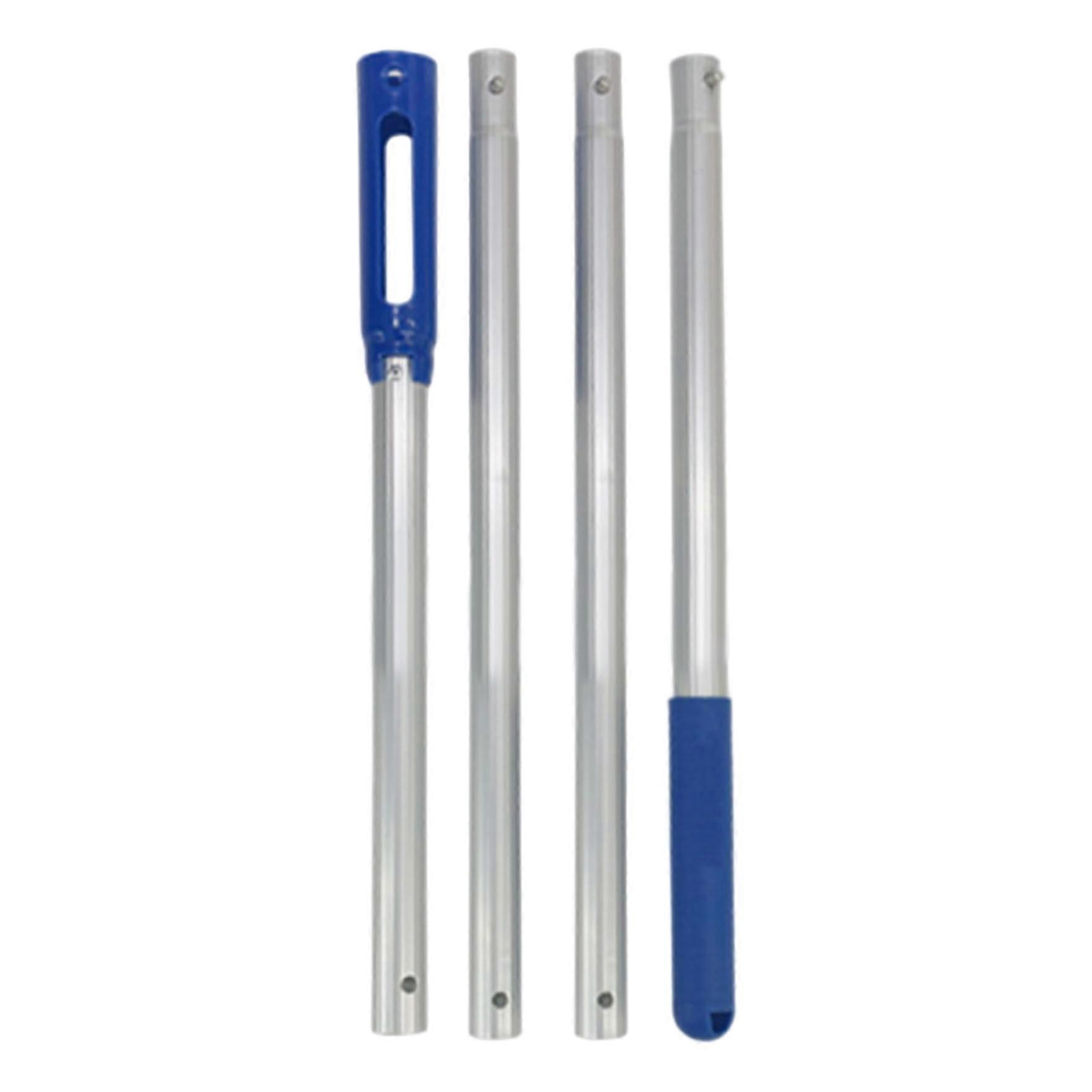 Telescopic Pool Pole Adjustable Aluminum Pole Removable Quick-Clean Tool For Leaves And Dirt In Pools Spas Whirlpools