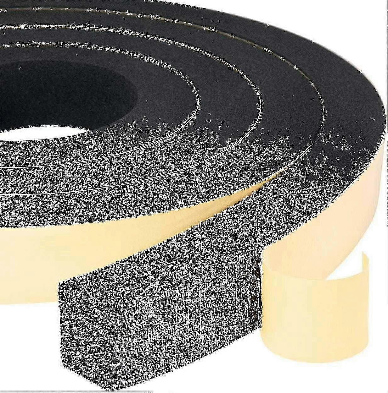 2 Rolls 4m Foam Gasket Strip (25mm w X 20mm h) for Furniture Weatherproof, Shockproof & Anticollision Edition 0816
