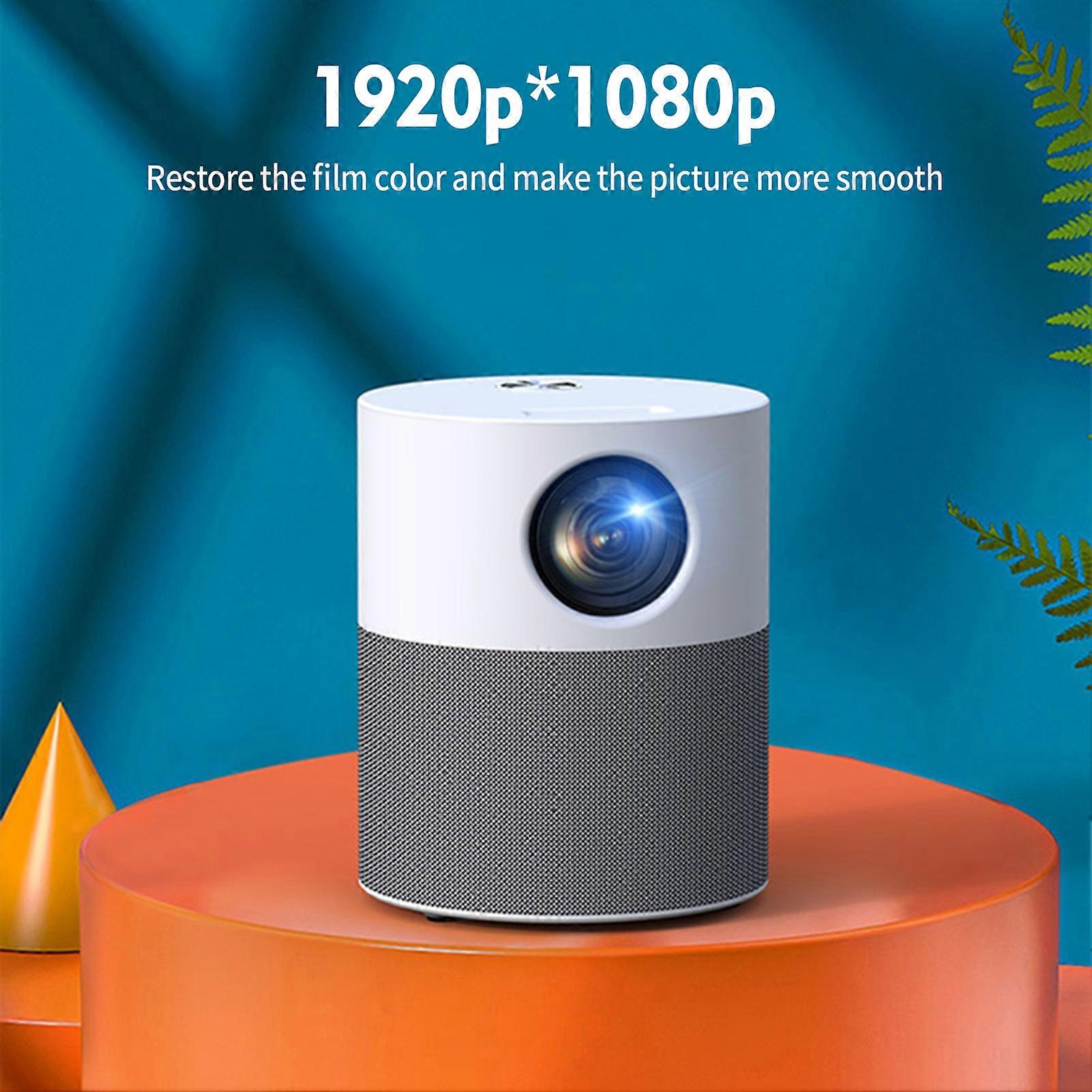 1080P HD Portable Video Projector Wireless Support for Multiple Devices with Voice Control