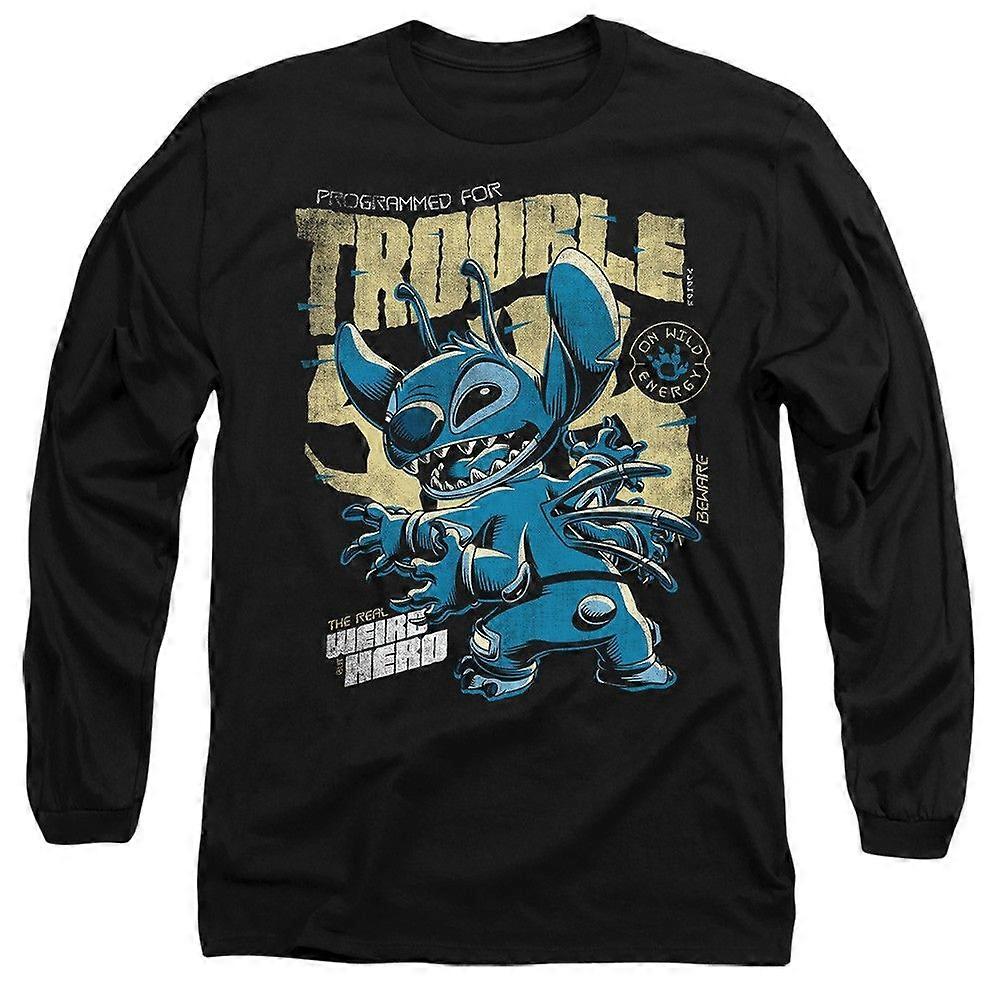 Lilo And Stitch Trouble Comic Long Sleeve T-Shirt TTXX0416