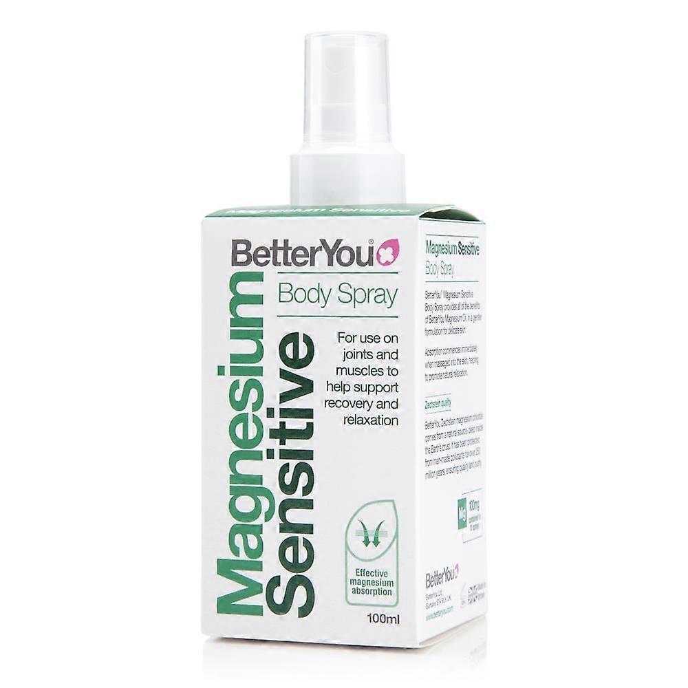 BetterYou Magnesium Oil Sensitive spray 100ml - 4 Pack