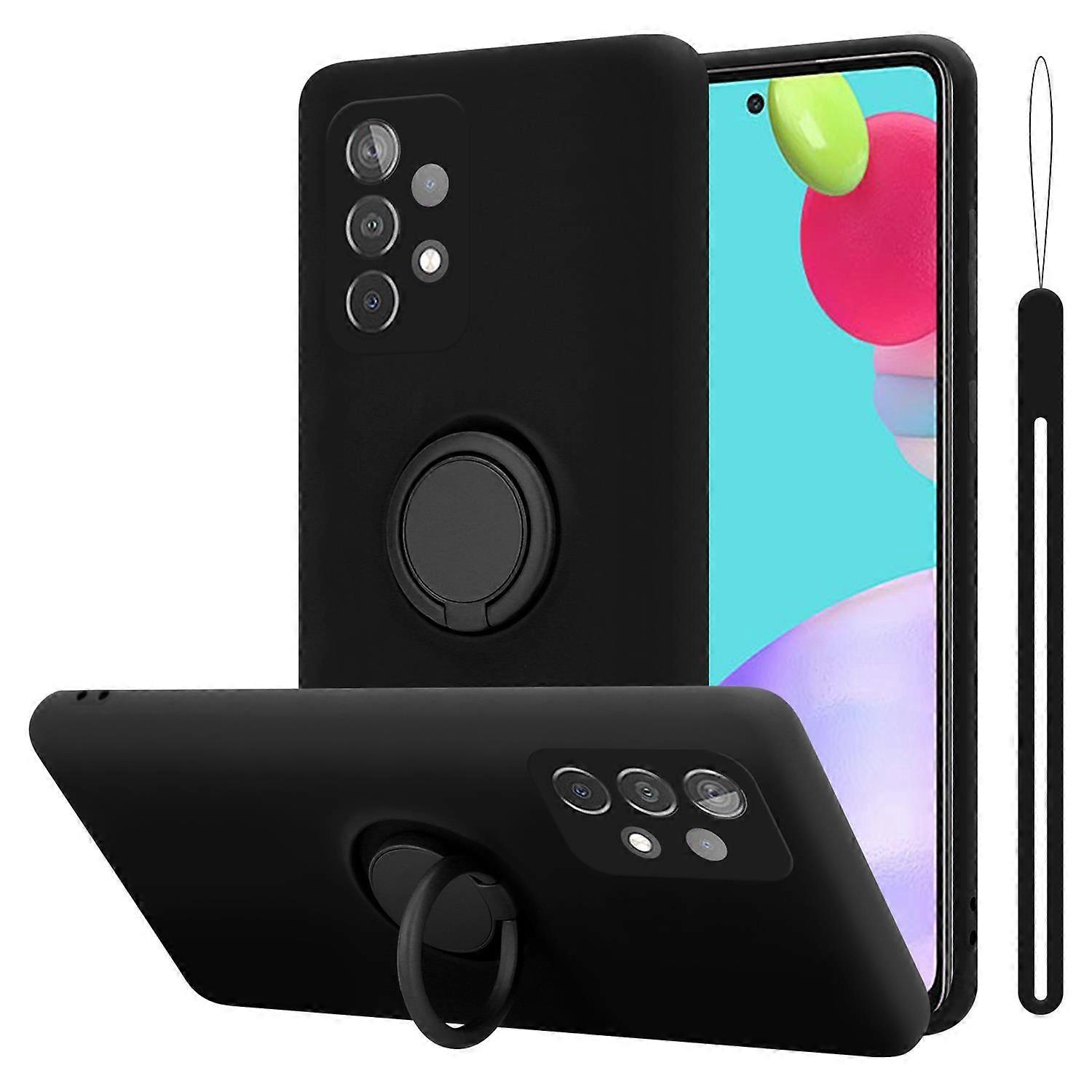 サムスンギャラクシーA52(4G / 5G)/ A52s保護ケースTPUケース-リング付きリキッドデザイン