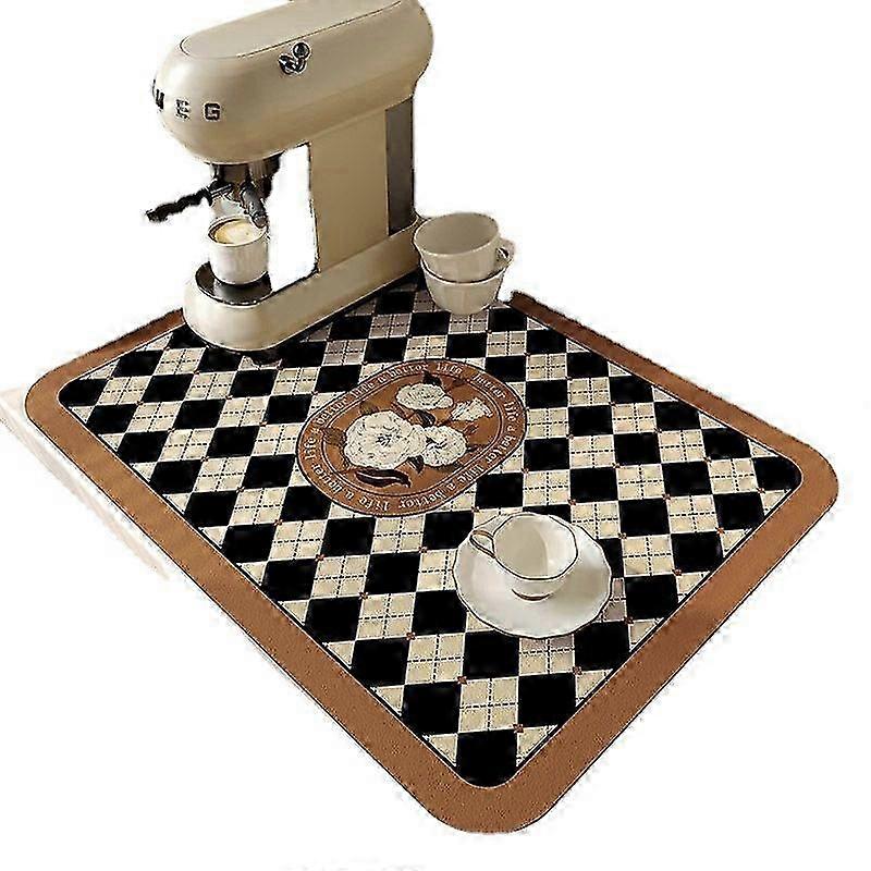 Dish Draining Mat, Super Absorbent Kitchen Countertop Drain Pad