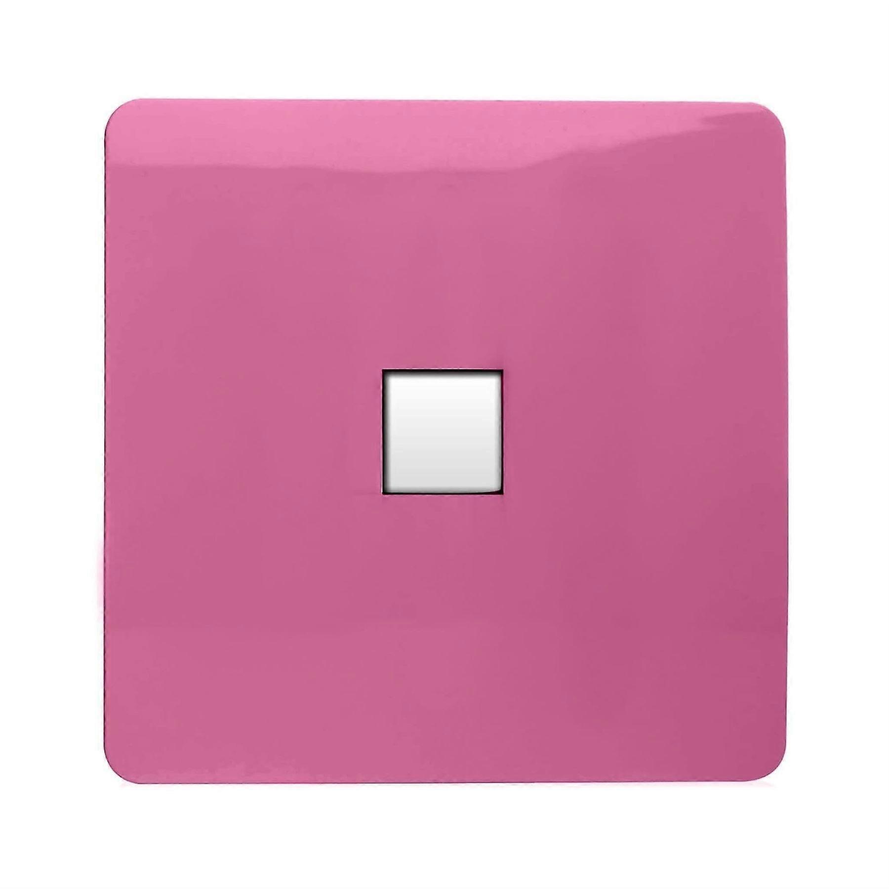 Trendi Switch 1 Gang RJ45 Cat 6 Modern Designer PC Ethernet Socket in Pink