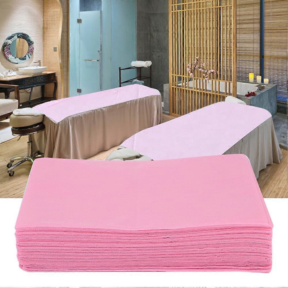 Disposable Waterproof Bed Sheets 10-Pack 177x80cm Pink