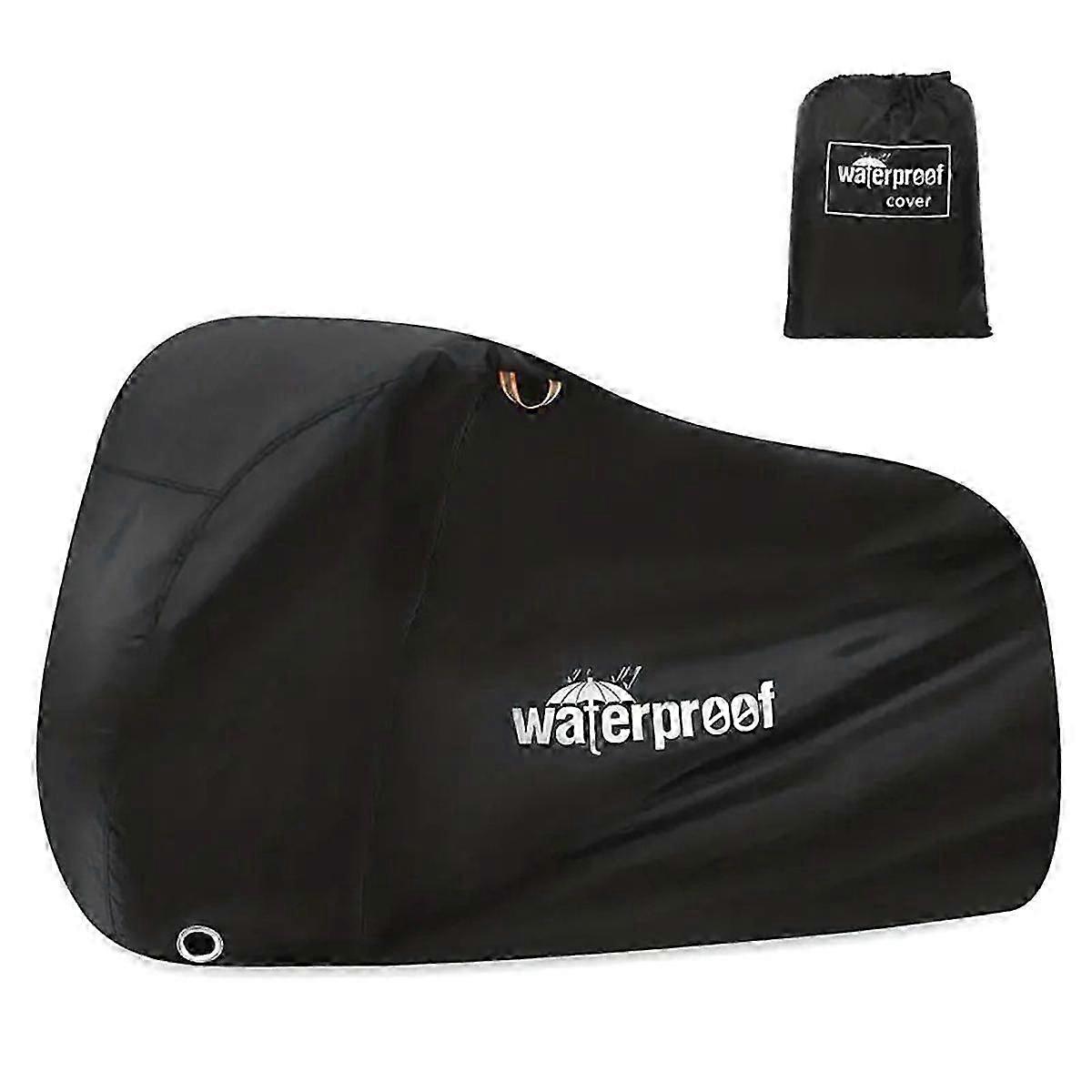 Vanntett sykkeldeksel for 1-2 sykler - Utendørs sykkeloppbevaringsbeskytter for regn, sol, UV, støv og vind