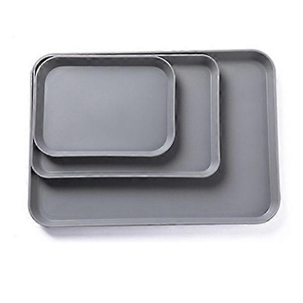 3 Pcs Creative Multifunctional Rectangular Plastic Trays Storage Plate-B, Serving Tray.