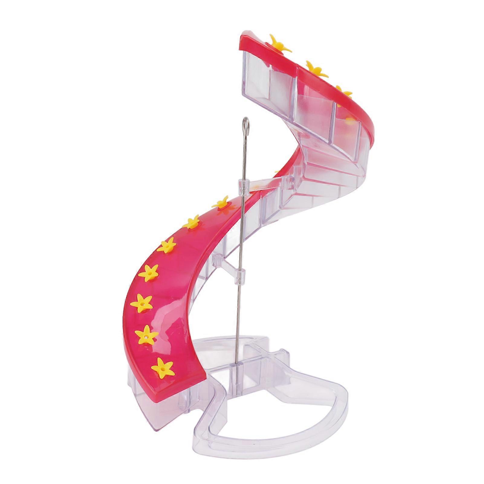 Hummingbird Feeder Transparent Plastic Easy Filling Spiral Bird Feeder for Garden