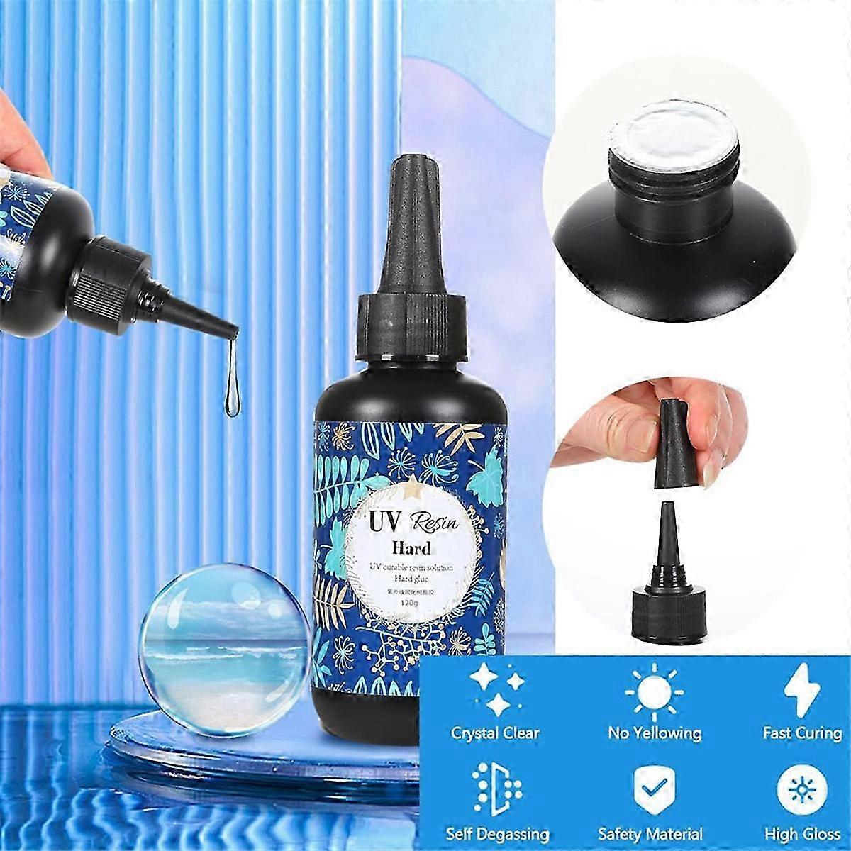 UV Resin Clear Hard Crystal Ultraviolet Curing Epoxy Resin Kit