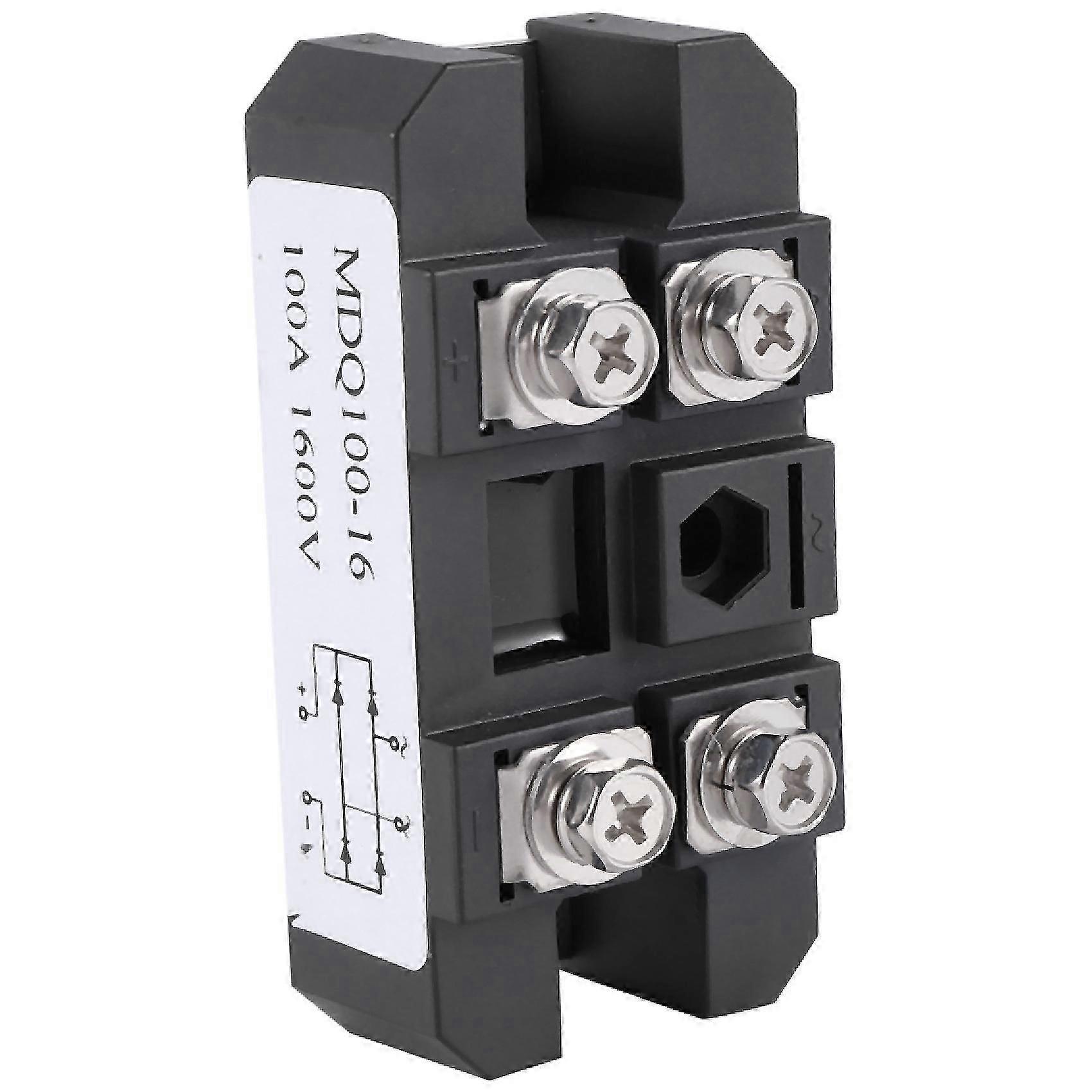 100A-1600V Black Single-Phase Diode Bridge Rectifier 100A Amp High Power 1600V