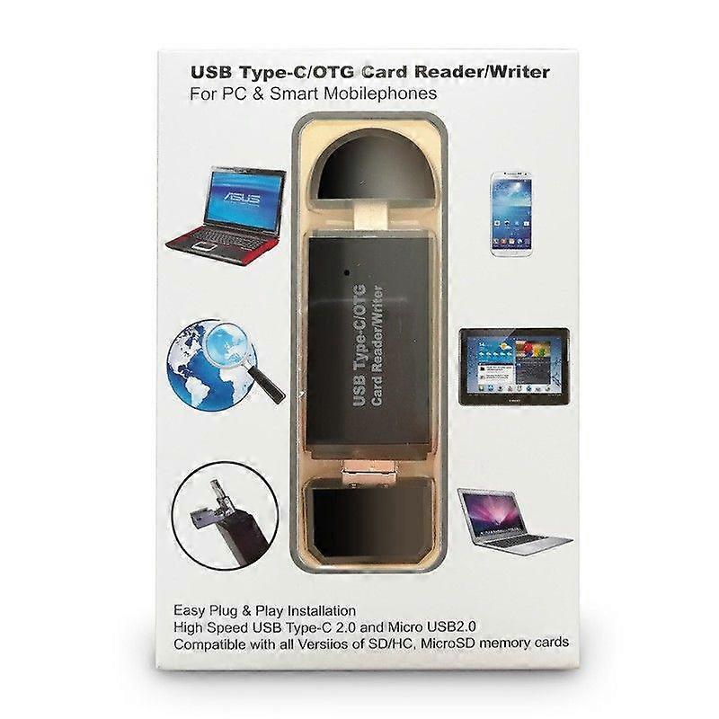 2pcs Compatible with TYPE-C3.1 multi-function card reader USB-C 3-in-1 TF/SD card reader multi-function