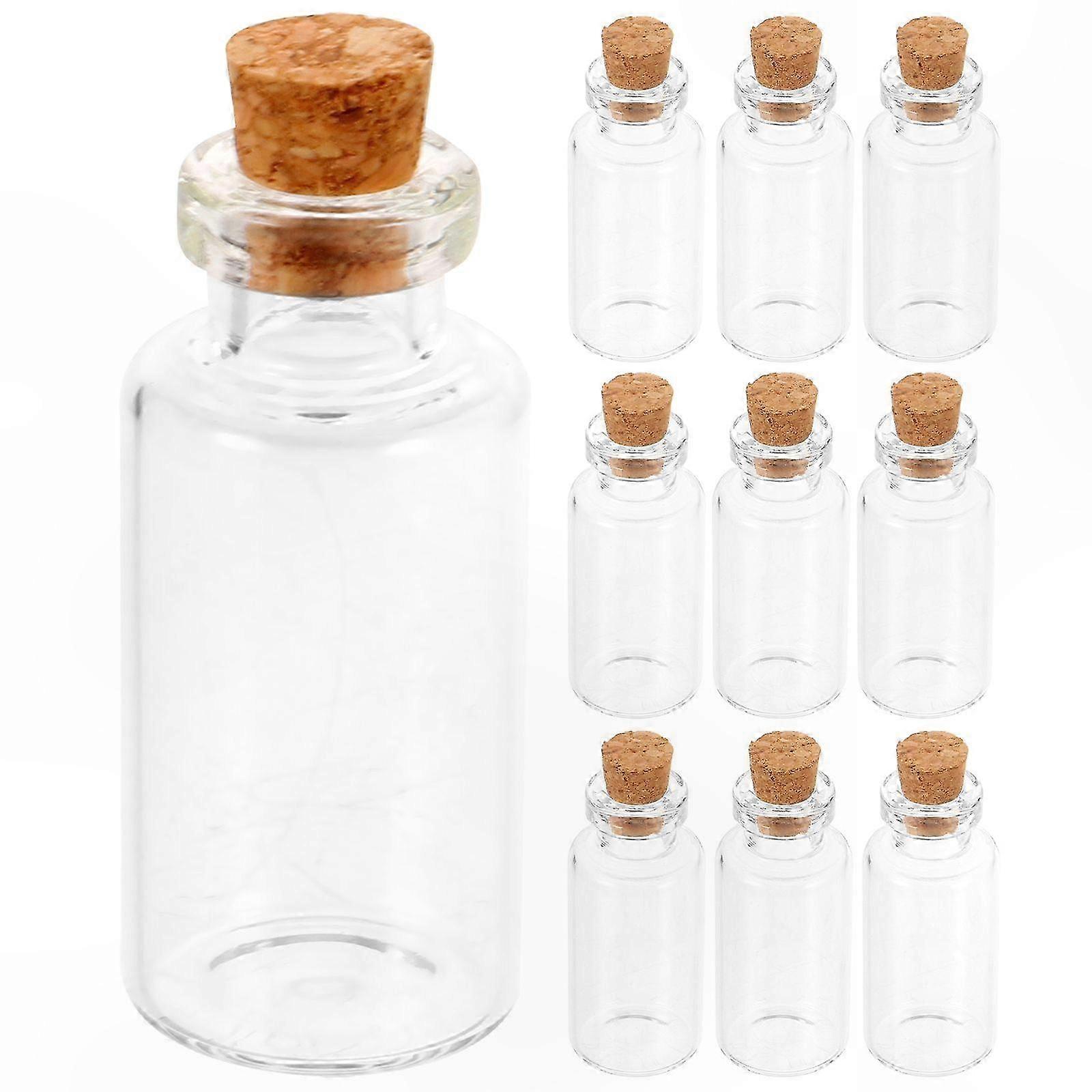 24 Pack Glass Bottles with Cork for Crafting - Perfect for DIY Projects and Wishing Bottle Ideas