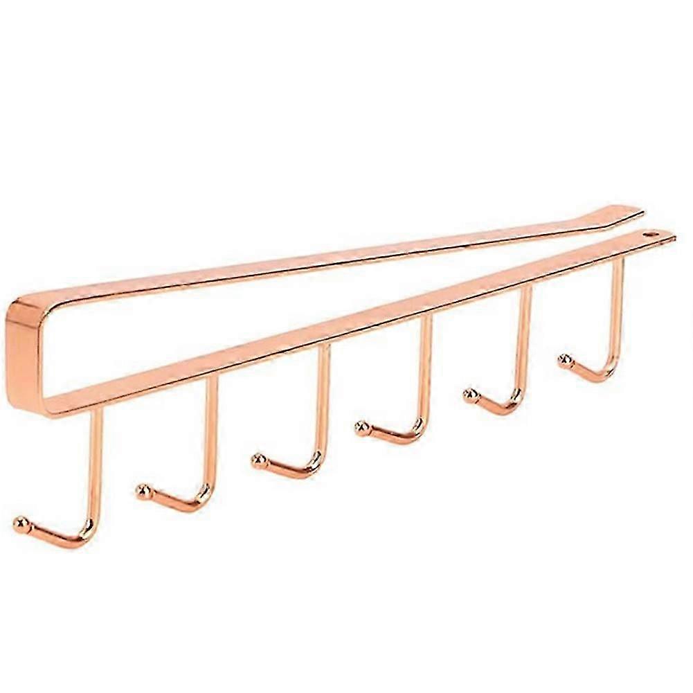 Under cabinet kitchen storage rack multi-function metal hook organizer