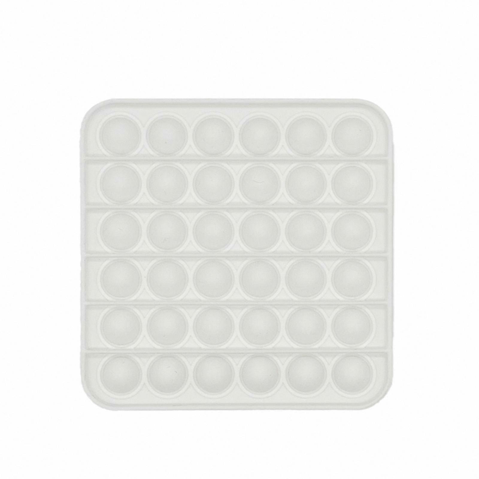 Sensory Bubble Pop Toy, Square White Push Pop Fidget Sensory Tool for Party Favor