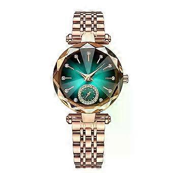 Nye Luksus Kvinde Armbåndsur Elegant Vandtæt Rustfrit Stål Ur Til Dame Kjole Rhinestone Quartz Kvinder S Ure Reloj