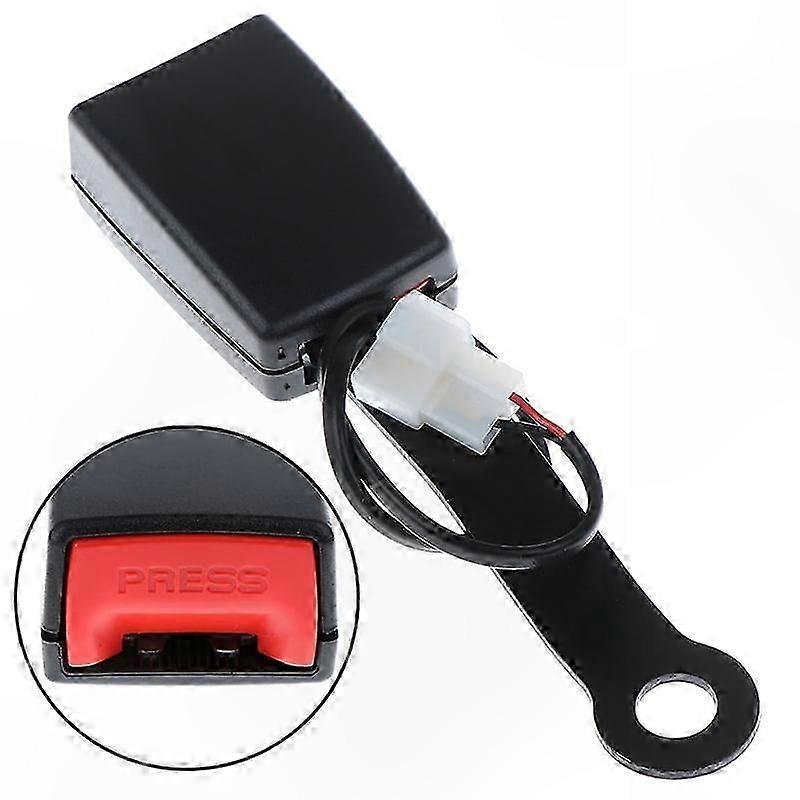 Universal Seat Belt Buckle Connector with Alert Notification for Vehicles