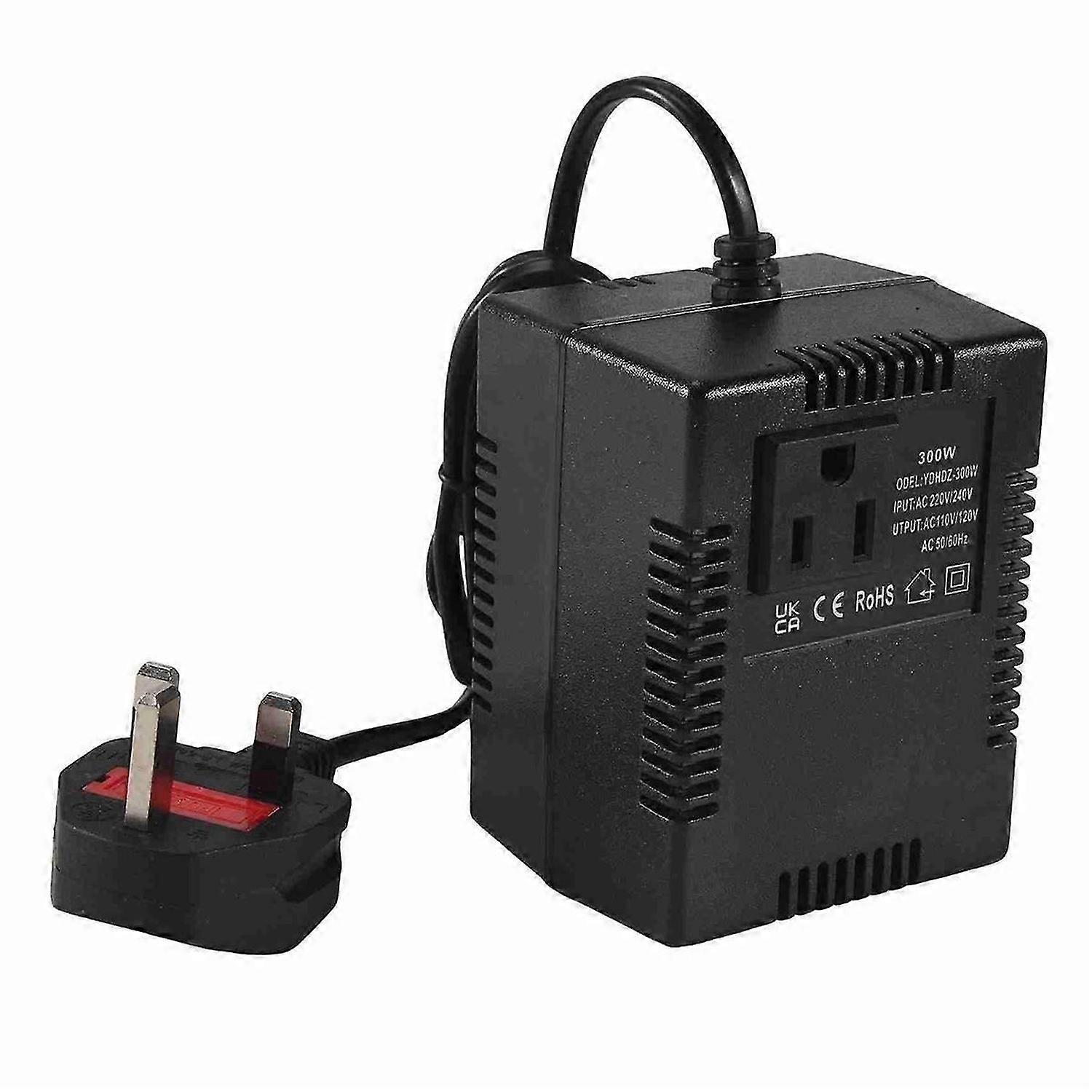 300W Voltage Converter 220V To 110V Transformer Adapter UK Plug