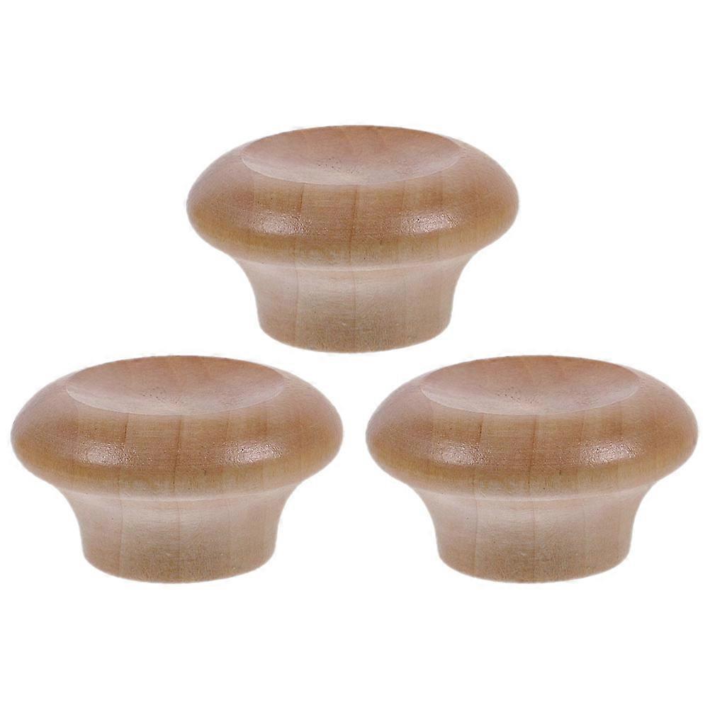 Heat Insulated Pan Lid Holding Handles Wooden Pot Lid Knob Replacement 15Pcs