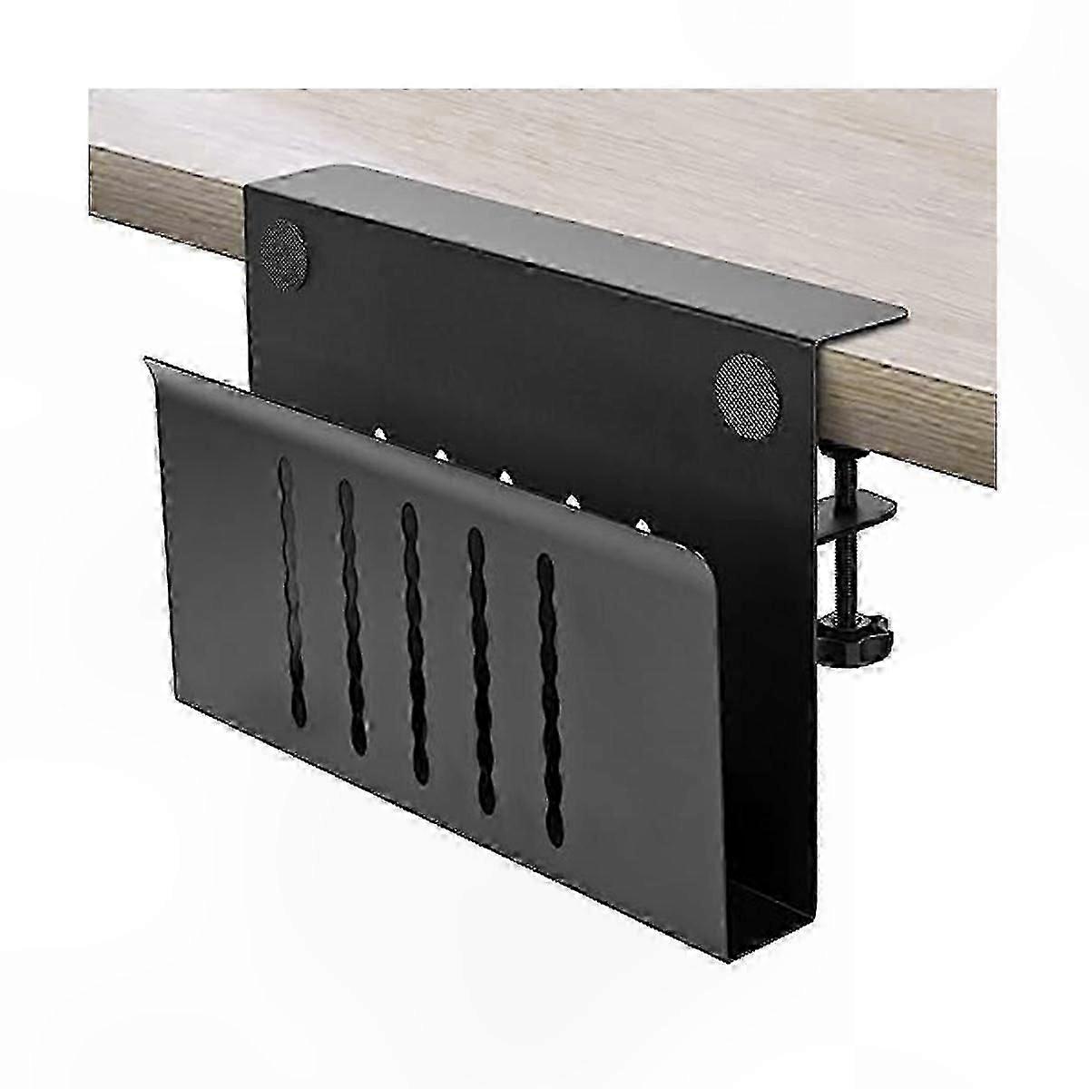 Steel Under Desk Organizer with Hanging Storage for Laptops and Tablets