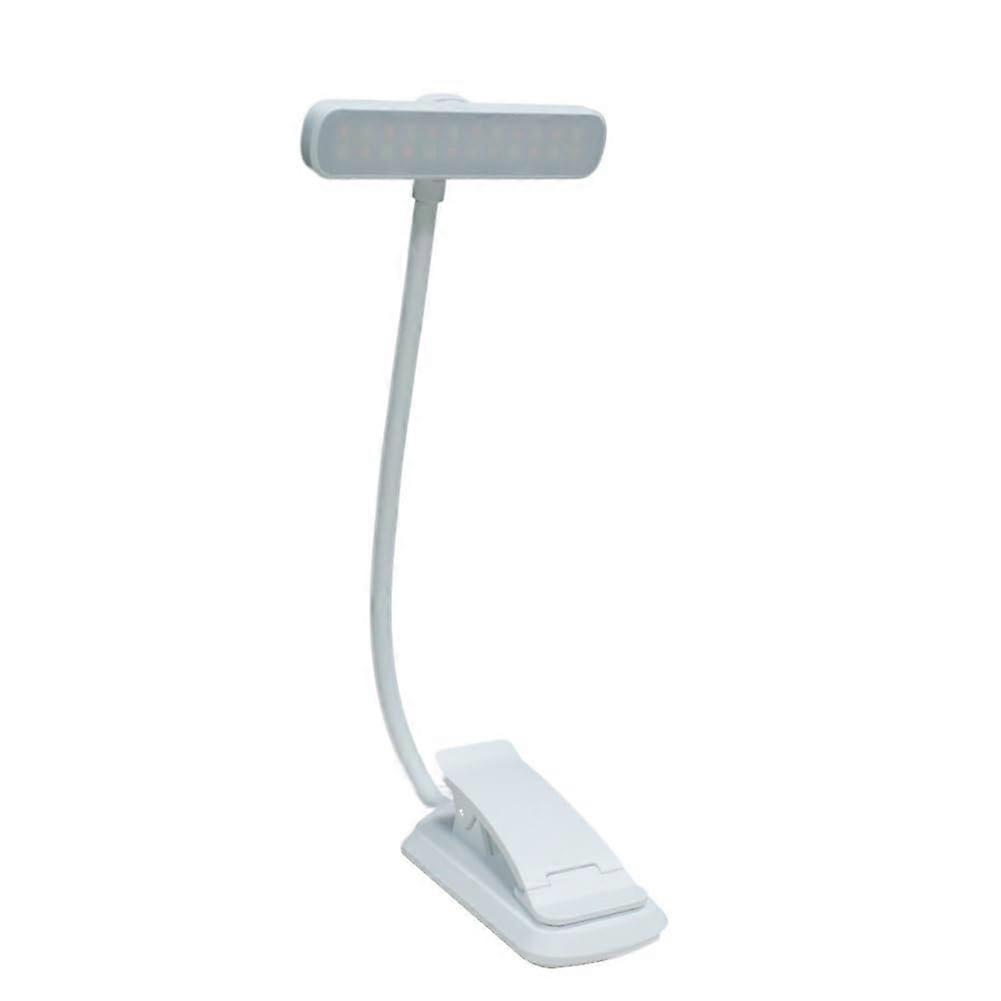 Book Light Rechargeable ClipOn 24 LED Reading Light For Reading In Bed At Night, 3 Color Temperatures, White