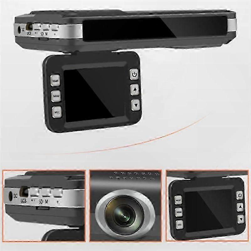 2-in-1 DVR Radar Detector with 12 Languages for 9V-24V Vehicles Driving Recorder