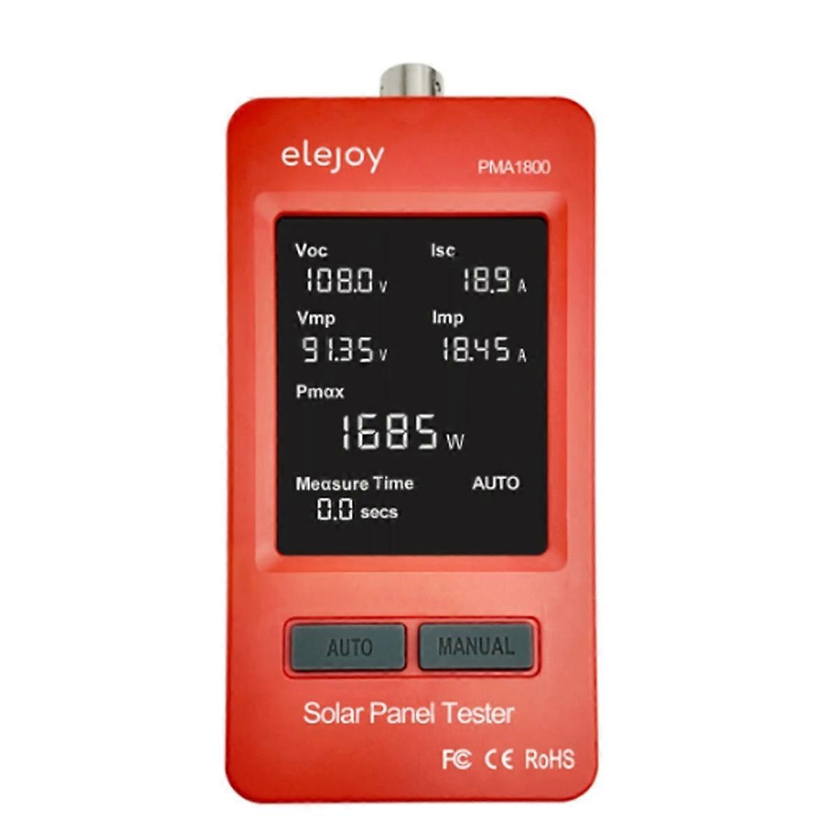 PMA1800 Solar Panel Tester Photovoltaic Panel Multimeter MPPT Auto/Manual Voltage Tool Voltmeter P
