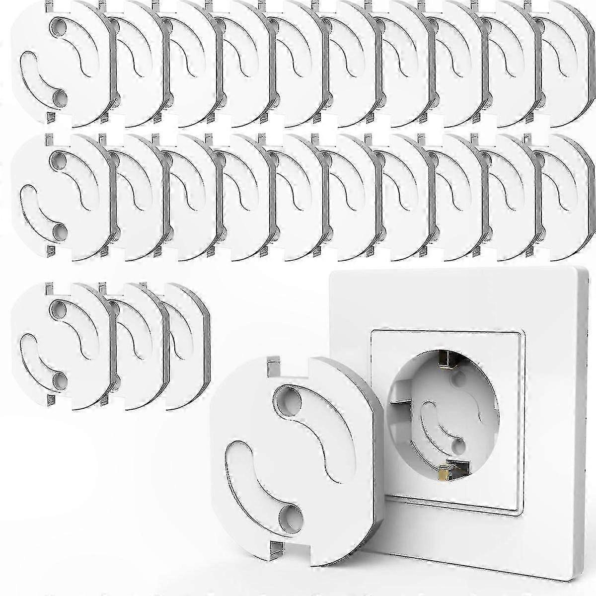 20-Pack Safety Covers for Electrical Outlets and Power Strips
