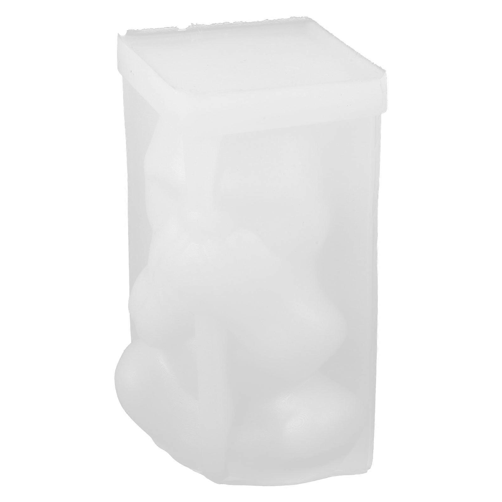 Skull Candle Mold for DIY Candle Making Silicone Flexible 4Pcs Set