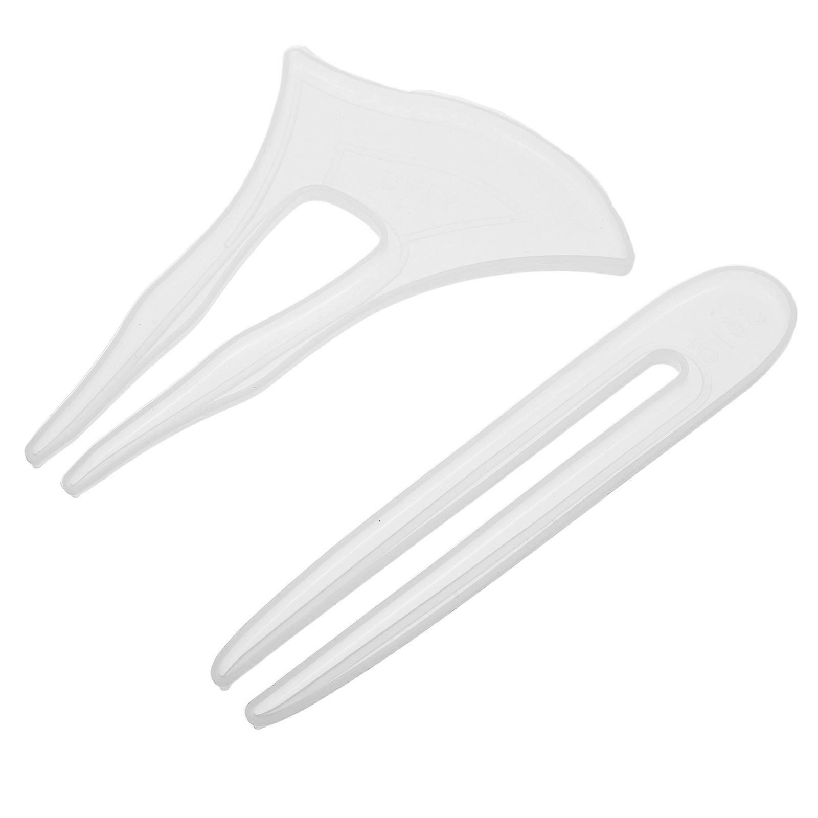 Epoxy Resin Hair Stick Molds for Crafting 6Pcs Flexible Silicone Hairpins