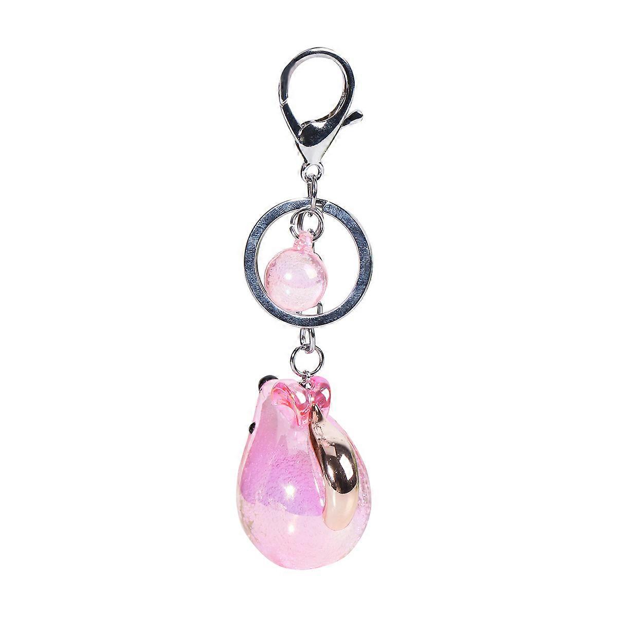Mouse Pendant for Decoration 2Pcs Pink Creative Keychain Accessory