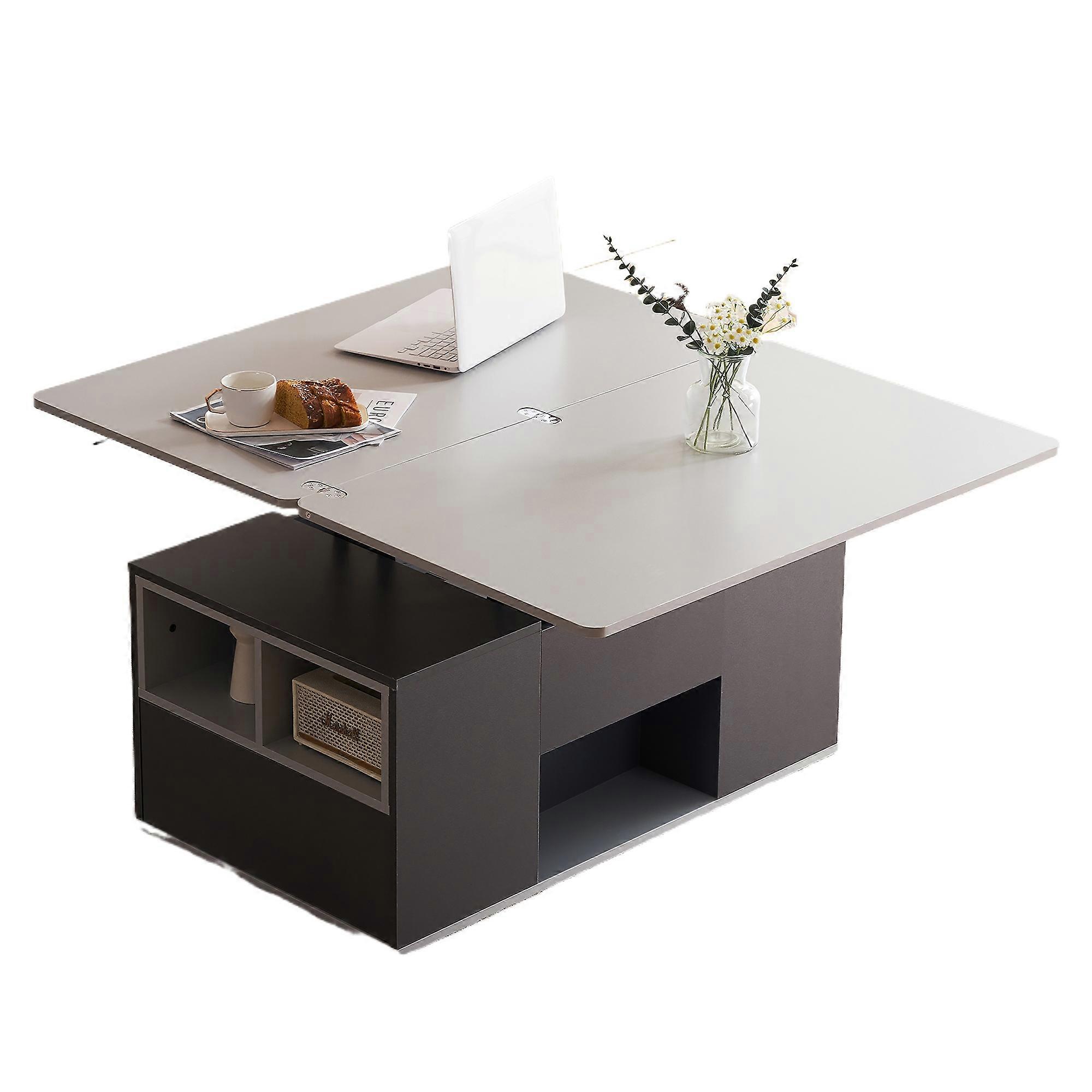 Multifunctional Modern Gray Dark Gray Storage Table Two Side Living