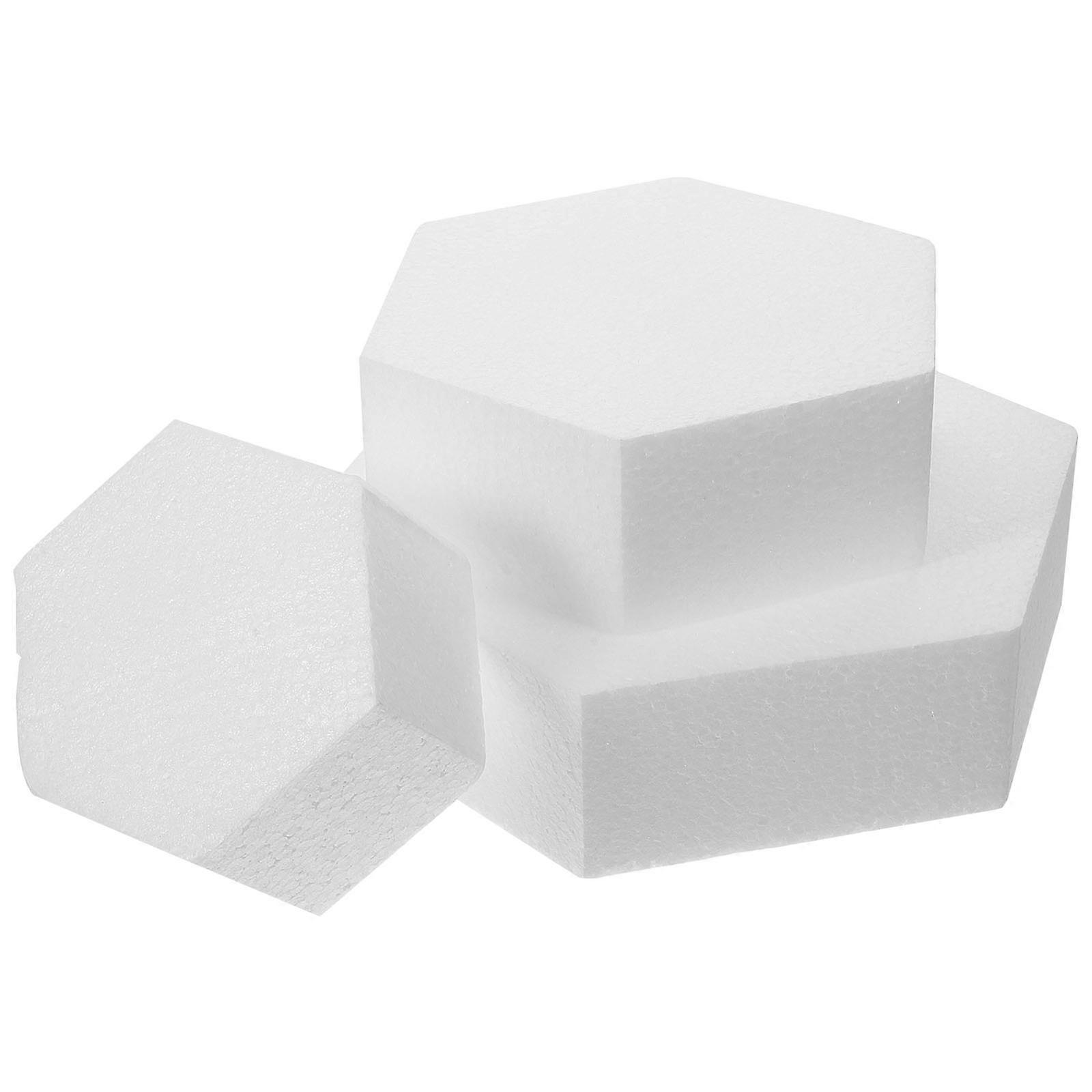 Hexagon Cake Cake Dummy Hexagon Shape for Home Use 9Pcs