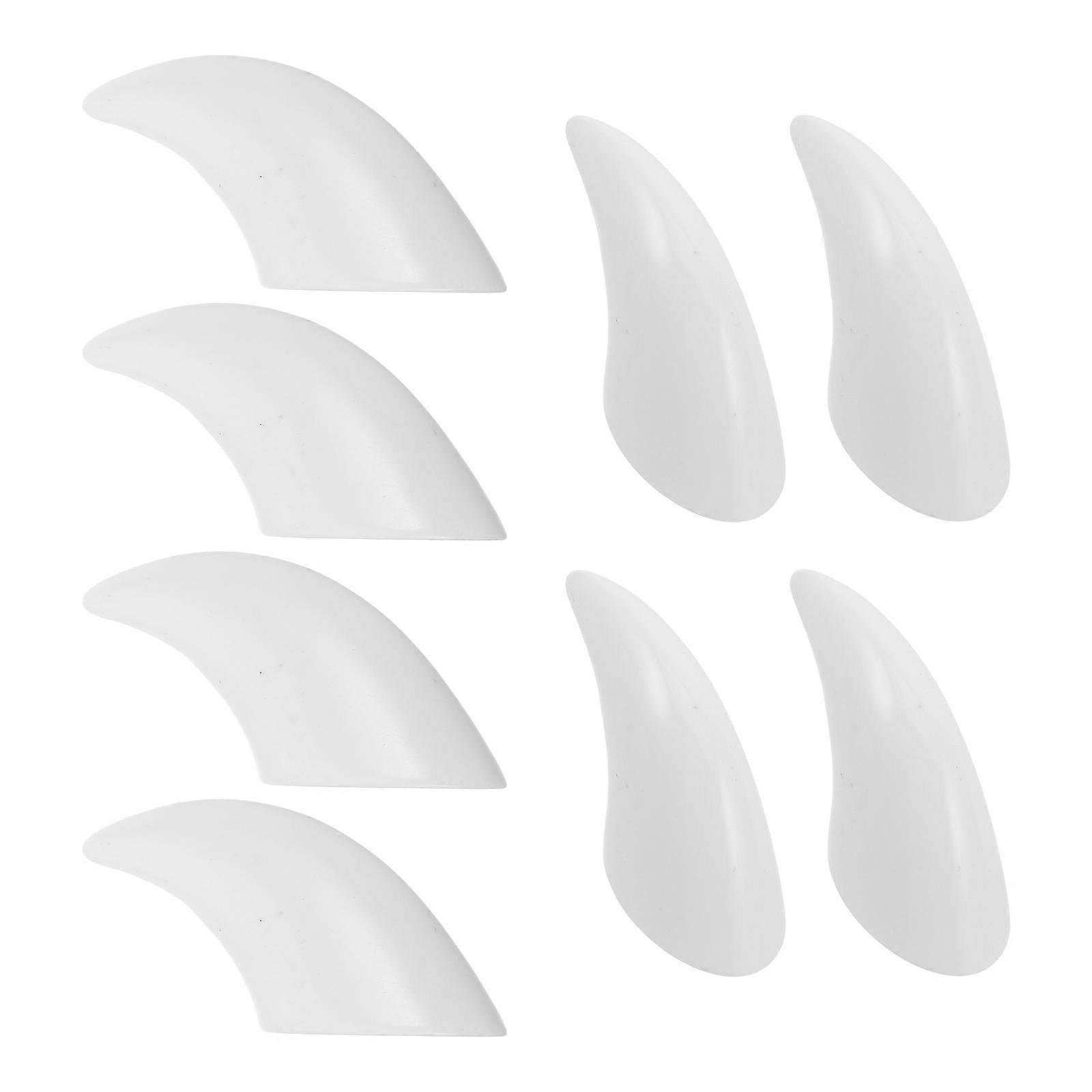 Fursuit Paw Nails for DIY Crafts 32Pcs White Resin Cosplay Claw Enhancements