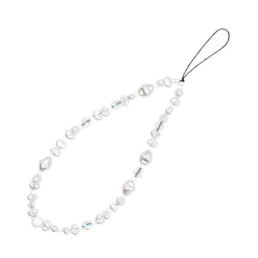Crystal Glass Mobile Phone Hanging Chain Anti-Lost Function 2Pcs
