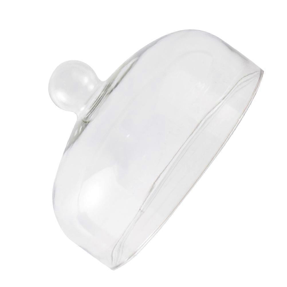 Glass Cake Food Prevent Fruit Flies Keep Clean And Fresh Round Smooth Handle Home Users 9.1×9.1×6.3in 1Set