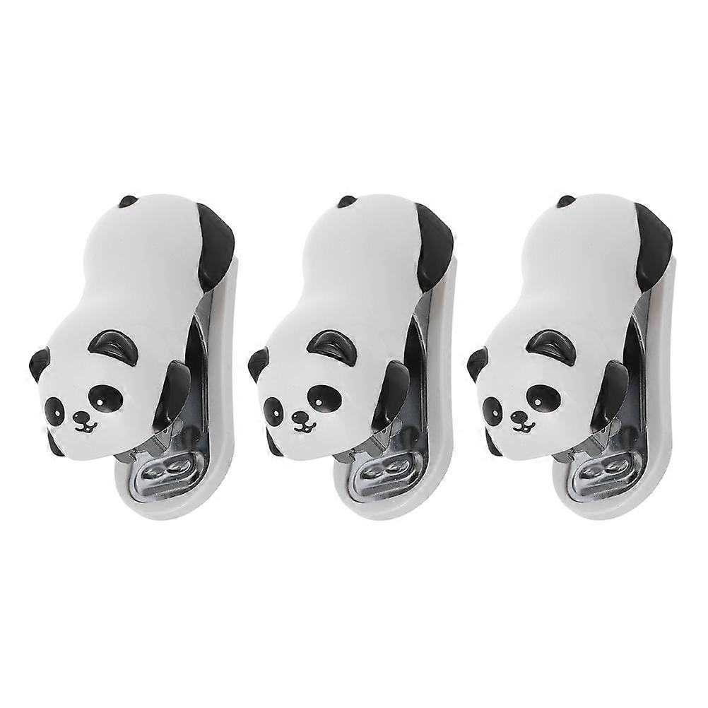 Manual Desktop Stapler Panda Desk Accessories for Office 12Pcs