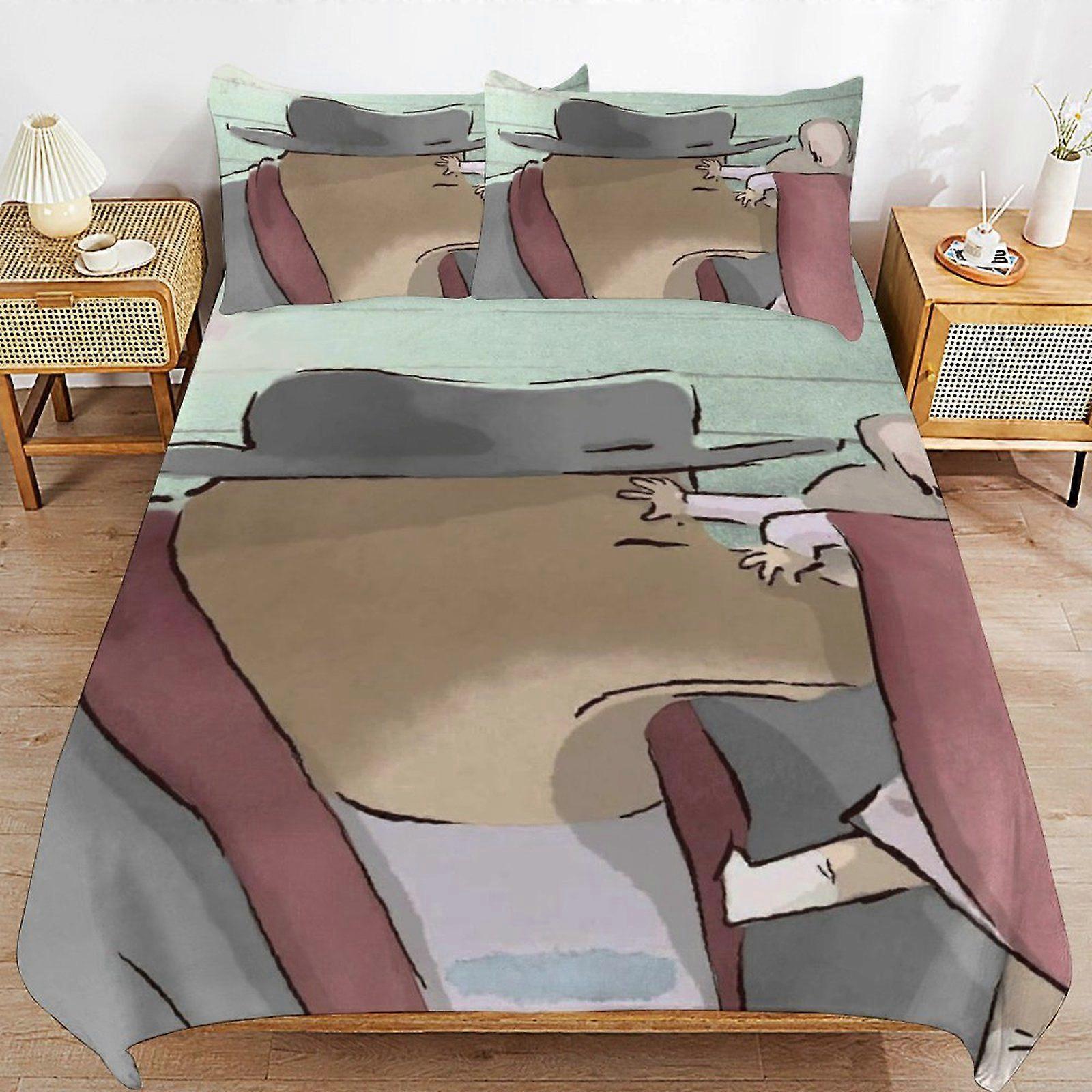 S482 Ernest & Celestine Cozy Feel Quality Structure Light Touch Breathable Handling Duvet Cover Sets Rest Pack A482