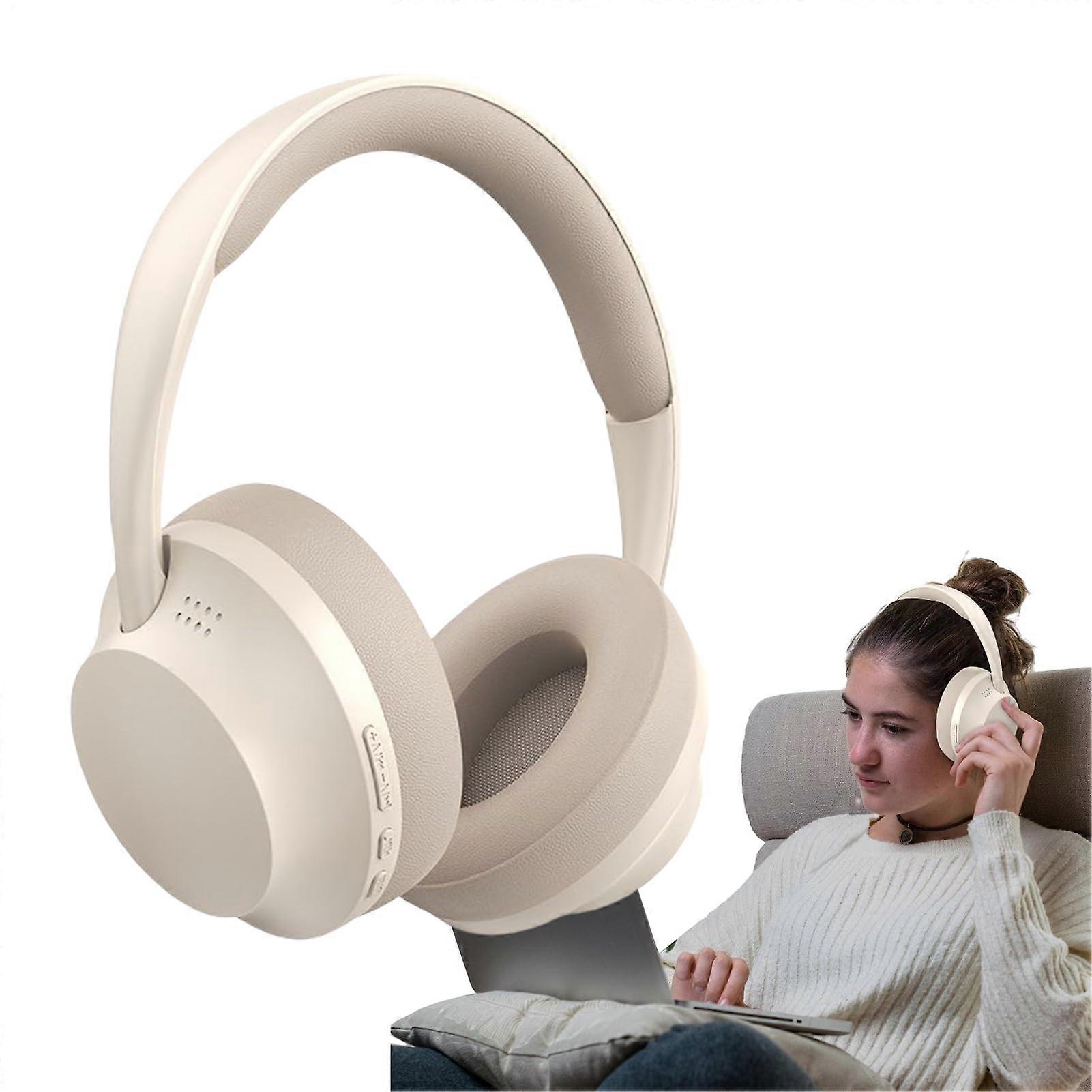 Wireless Headset OverEar Wireless Gaming Headset White PC PS4 Xbox Compatible For Music Studio