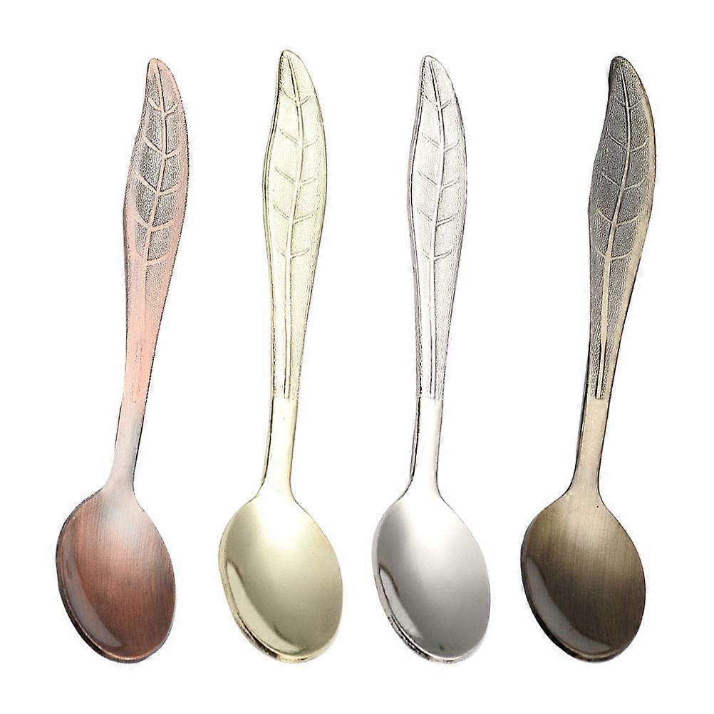 Creative Spoons Comfortable Handle Eating Watermelon 4Pcs Green Ancient