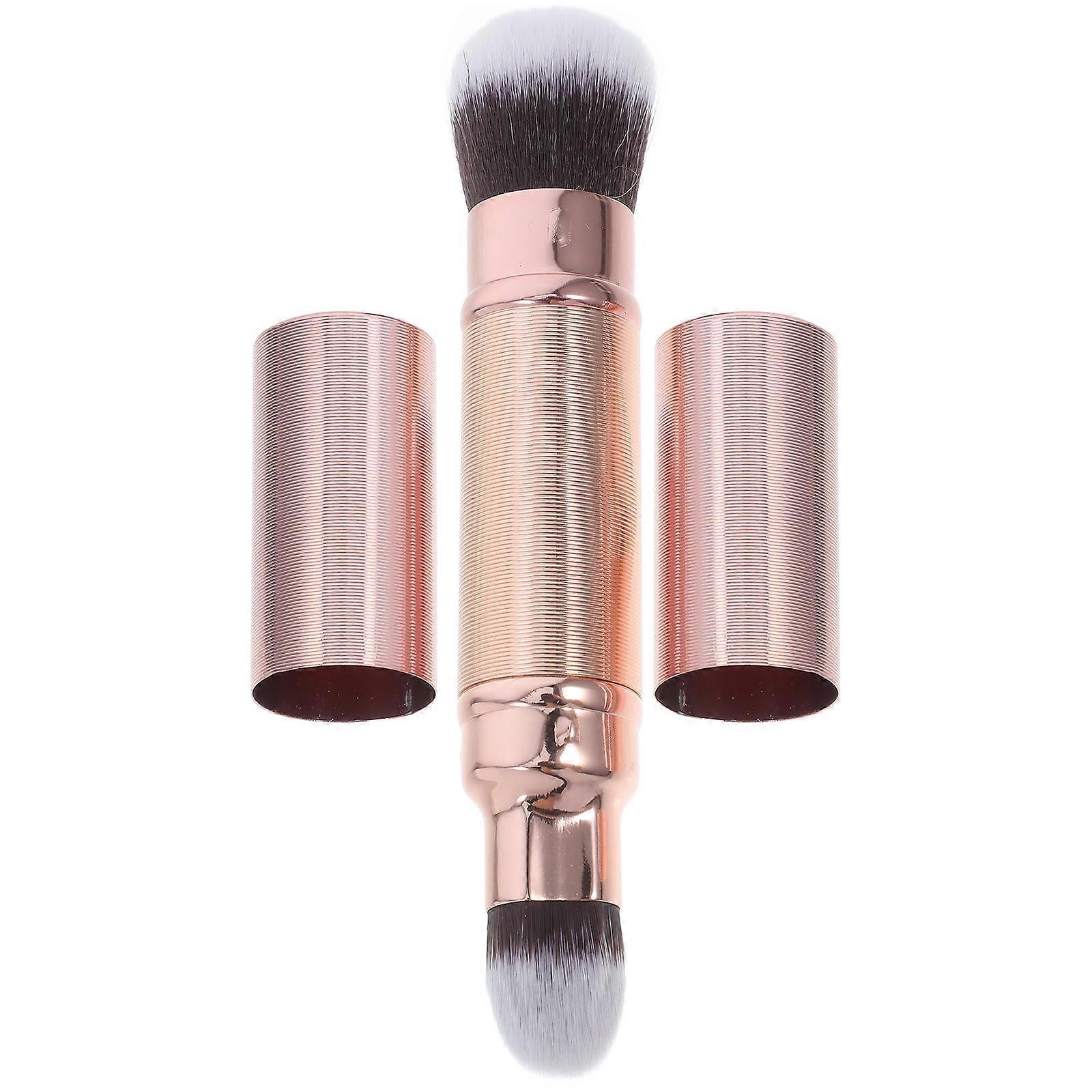 Dual-Ended Makeup Brush Retractable Concealer Brush 2Pcs for Face Application